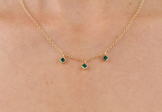 Emerald Necklace (3 stone)
