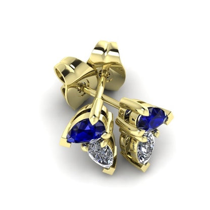 Sapphire and Diamond Earrings