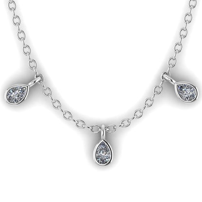 Pear Drop Necklace (3 stone)