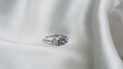 Diamond and Tanzanite Toi et Moi