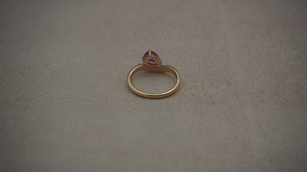 Wave of Love Ruby Ring