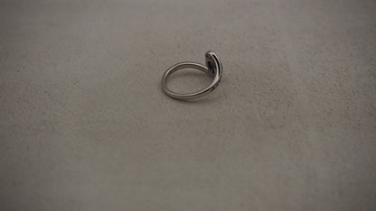 Sapphire White Gold 9k Ring