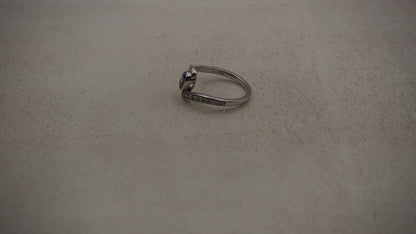 Sapphire White Gold 9k Ring