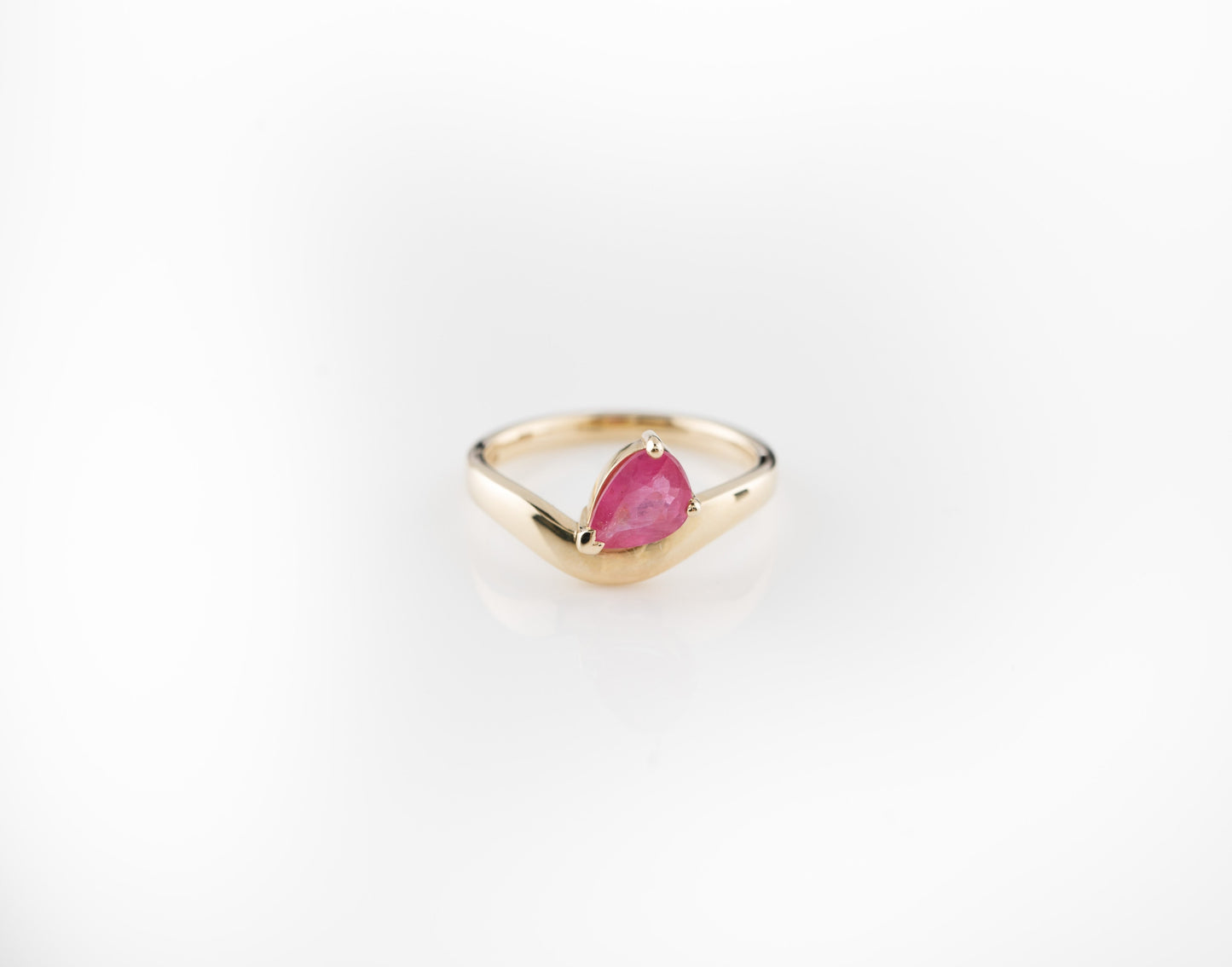 Wave of Love Ruby Ring